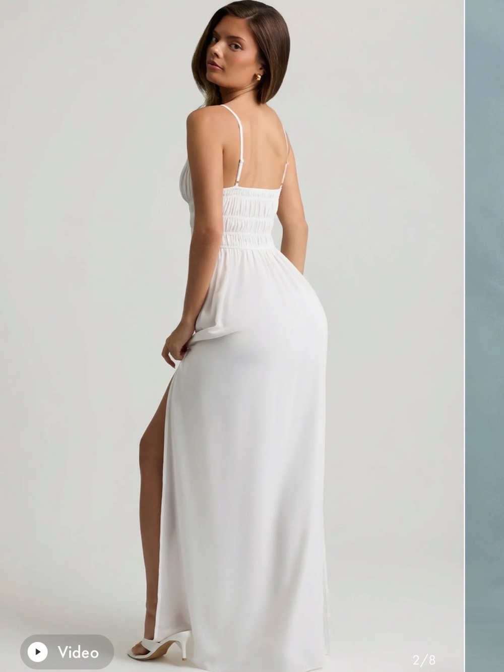 Shirred Camisole Maxi Dress
